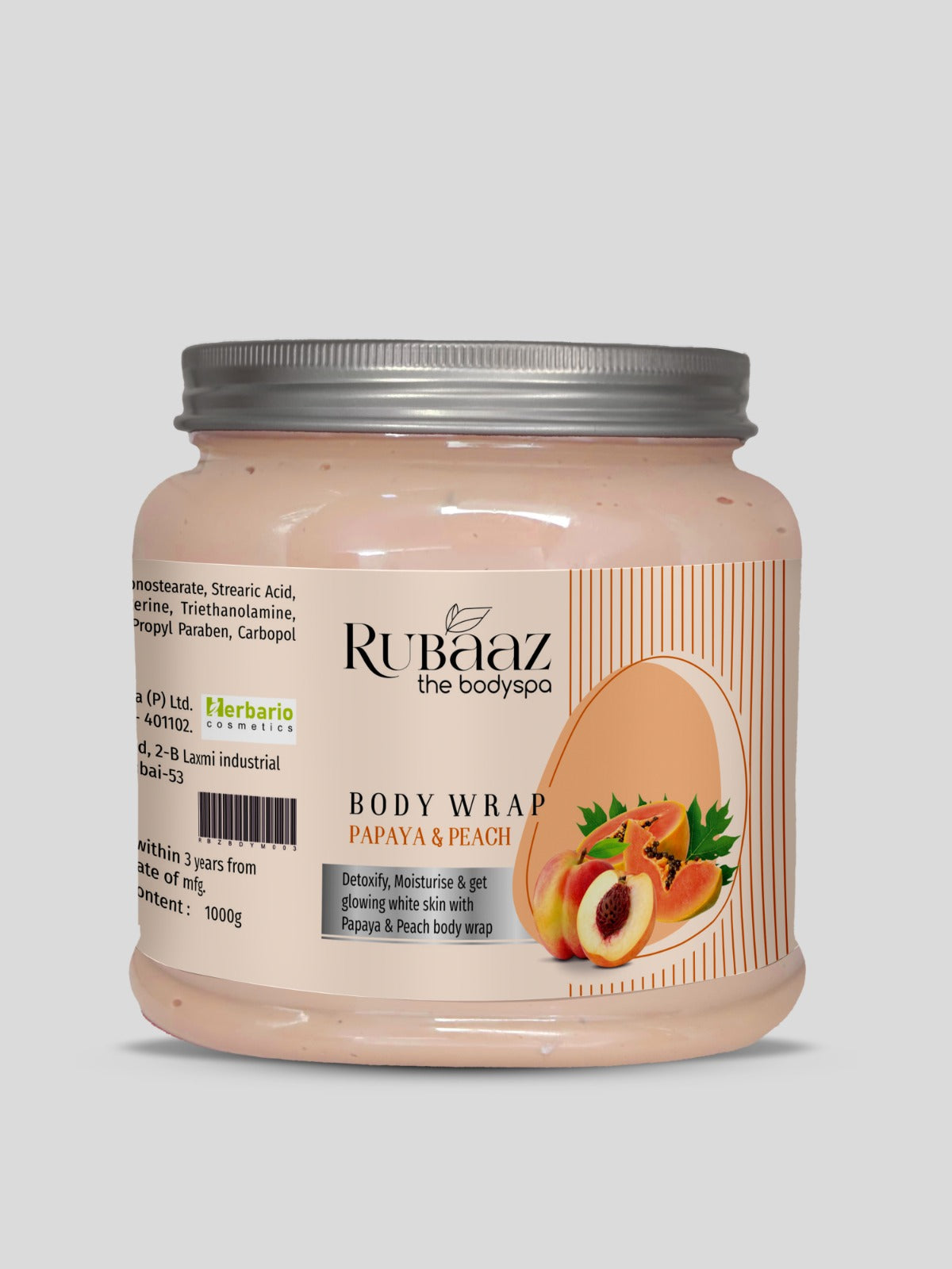 Rubaaz Papaya And Peach Body Wrap 1Kg