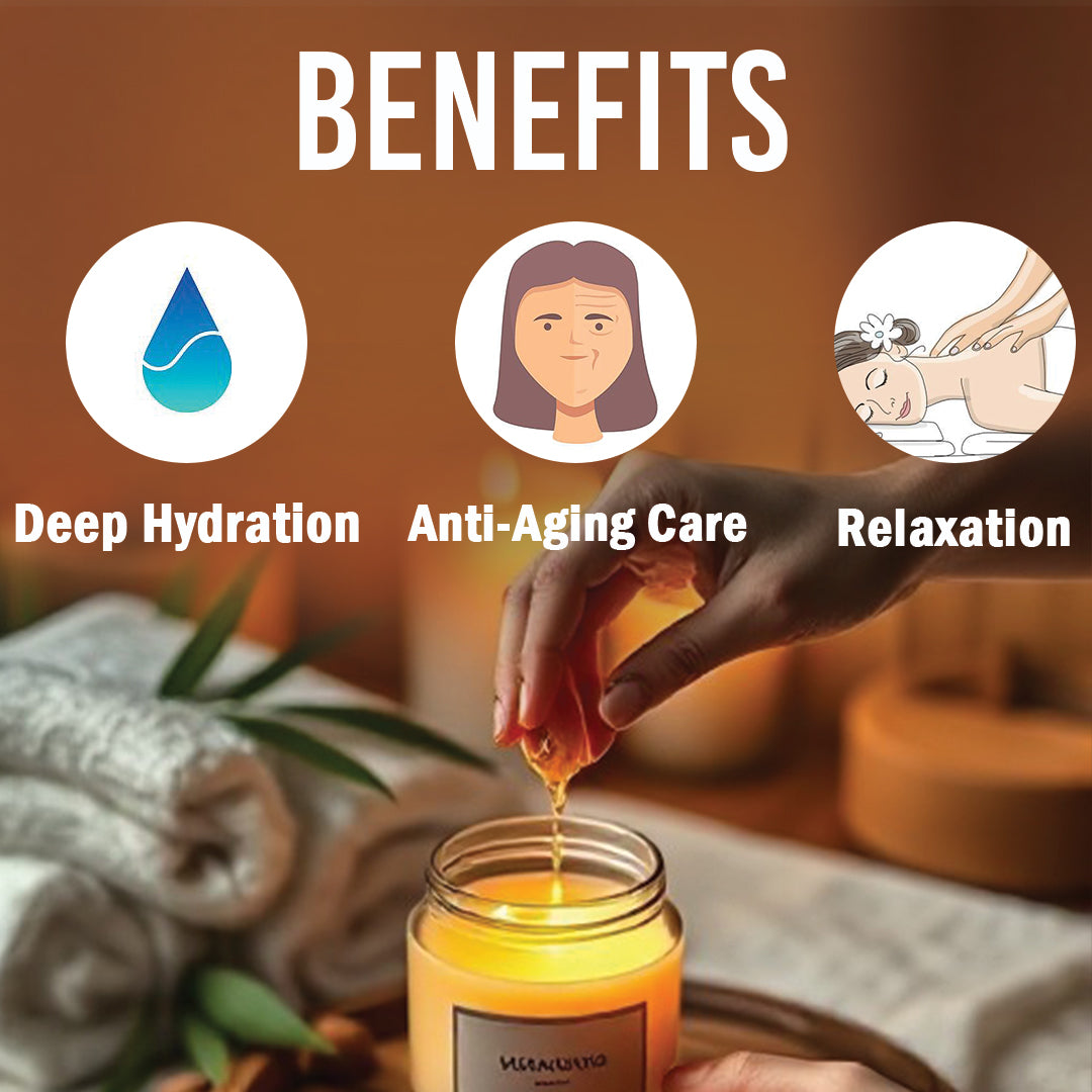 Rubaaz Body Massage Candle – Macadamia 120ml